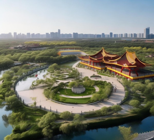 汉梁文化公园二期,和谐共生文化公园标志工程 汉梁文化公园二期,和谐共生文化公园标志工程